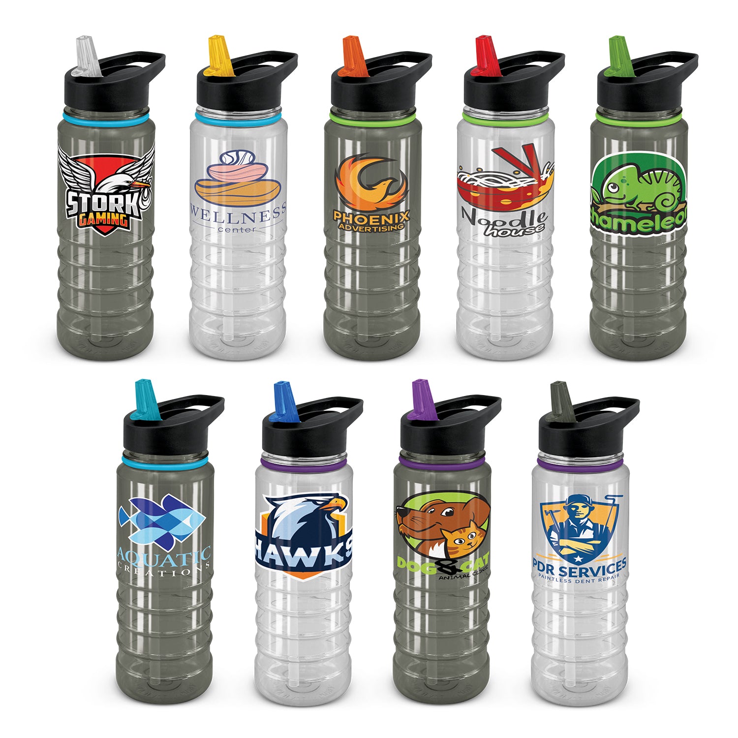 Triton Elite Bottle - Clear and Black - Simply Merchandise