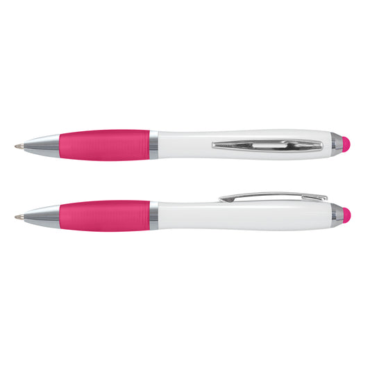 Vistro Stylus Pen  - White Barrel with custom branded logo - Simply Merchandise