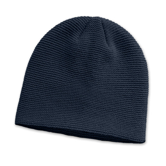 Montana Garter Knit Beanie with custom branded logo - Simply Merchandise