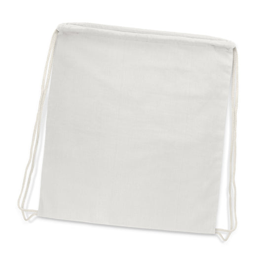 Cotton Drawstring Backpack with custom branded logo - Simply Merchandise