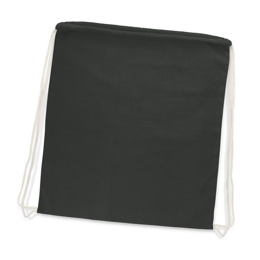 Cotton Drawstring Backpack with custom branded logo - Simply Merchandise
