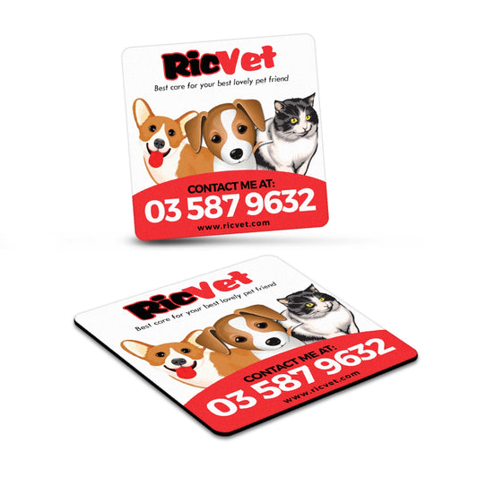 Fridge Magnet 65 x 65mm - Square with custom branded logo - Simply Merchandise