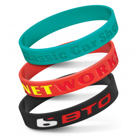 Silicone Wrist Band - Debossed - Simply Merchandise