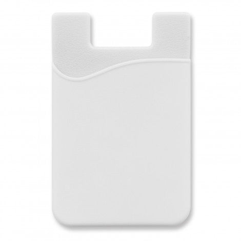 Silicone Phone Wallet - Indent with custom branded logo - Simply Merchandise