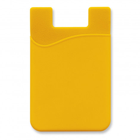 Silicone Phone Wallet - Indent with custom branded logo - Simply Merchandise