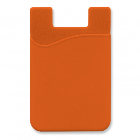 Silicone Phone Wallet - Indent with custom branded logo - Simply Merchandise