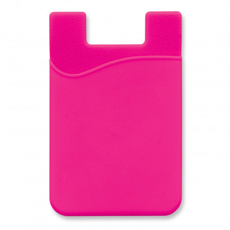 Silicone Phone Wallet - Indent with custom branded logo - Simply Merchandise
