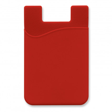 Silicone Phone Wallet - Indent with custom branded logo - Simply Merchandise