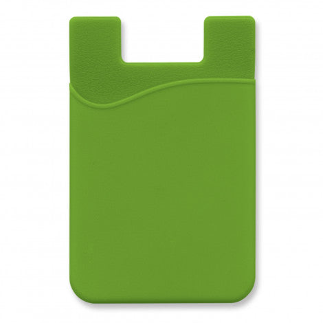 Silicone Phone Wallet - Indent with custom branded logo - Simply Merchandise