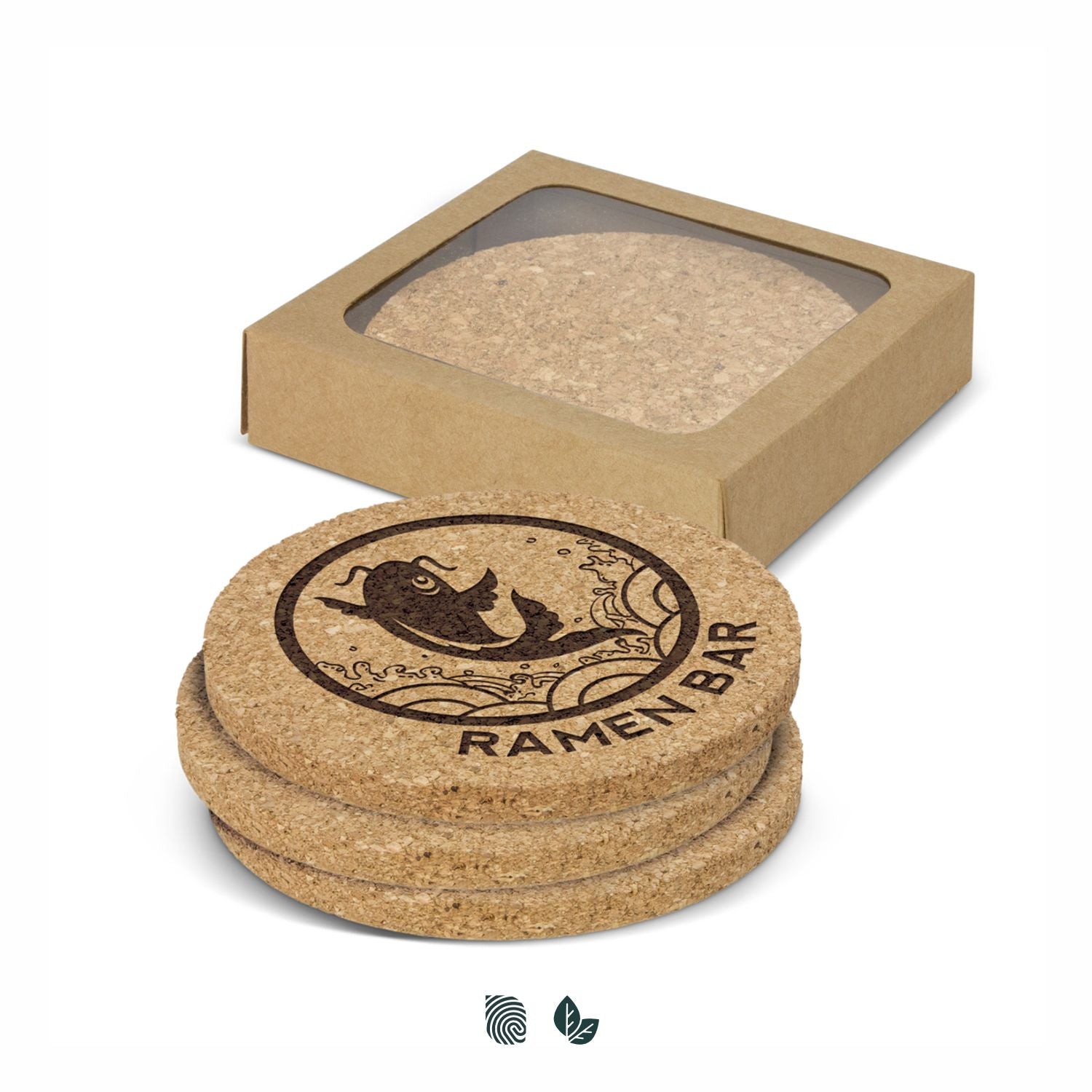 Oakridge Cork Coaster Round - Set of 4 - Simply Merchandise