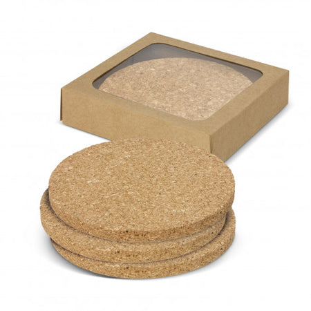 Oakridge Cork Coaster Round Set of 4 - Simply Merchandise