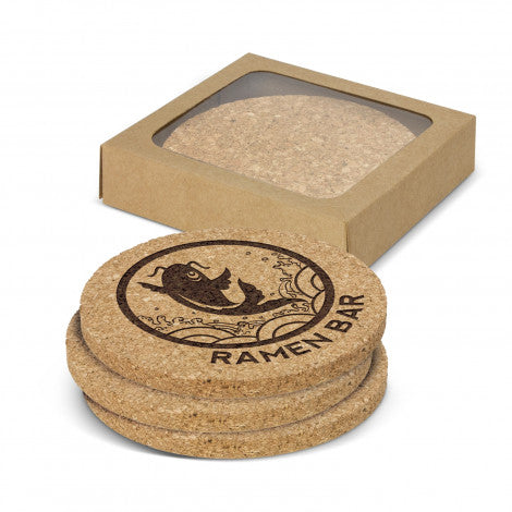 Oakridge Cork Coaster Round - Set of 4 - Simply Merchandise