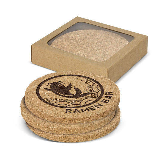 Oakridge Cork Coaster Round - Set of 4 - Simply Merchandise