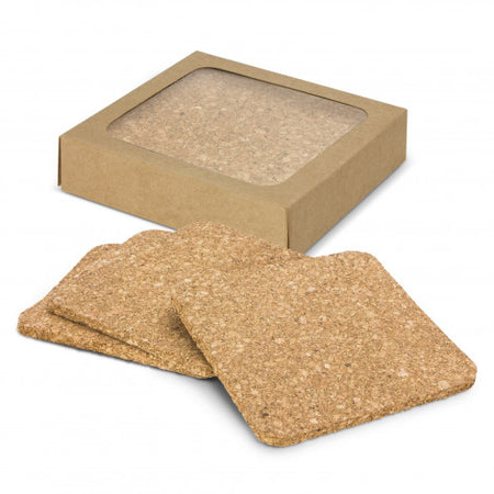 Oakridge Cork Coaster Square Set of 4 - Simply Merchandise