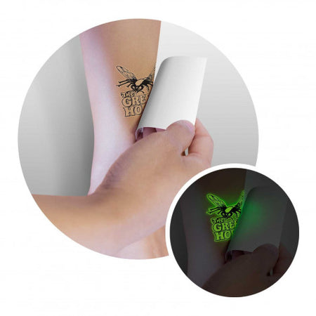 Temporary Tattoo Glow in the Dark - 51mm x 51mm - Simply Merchandise