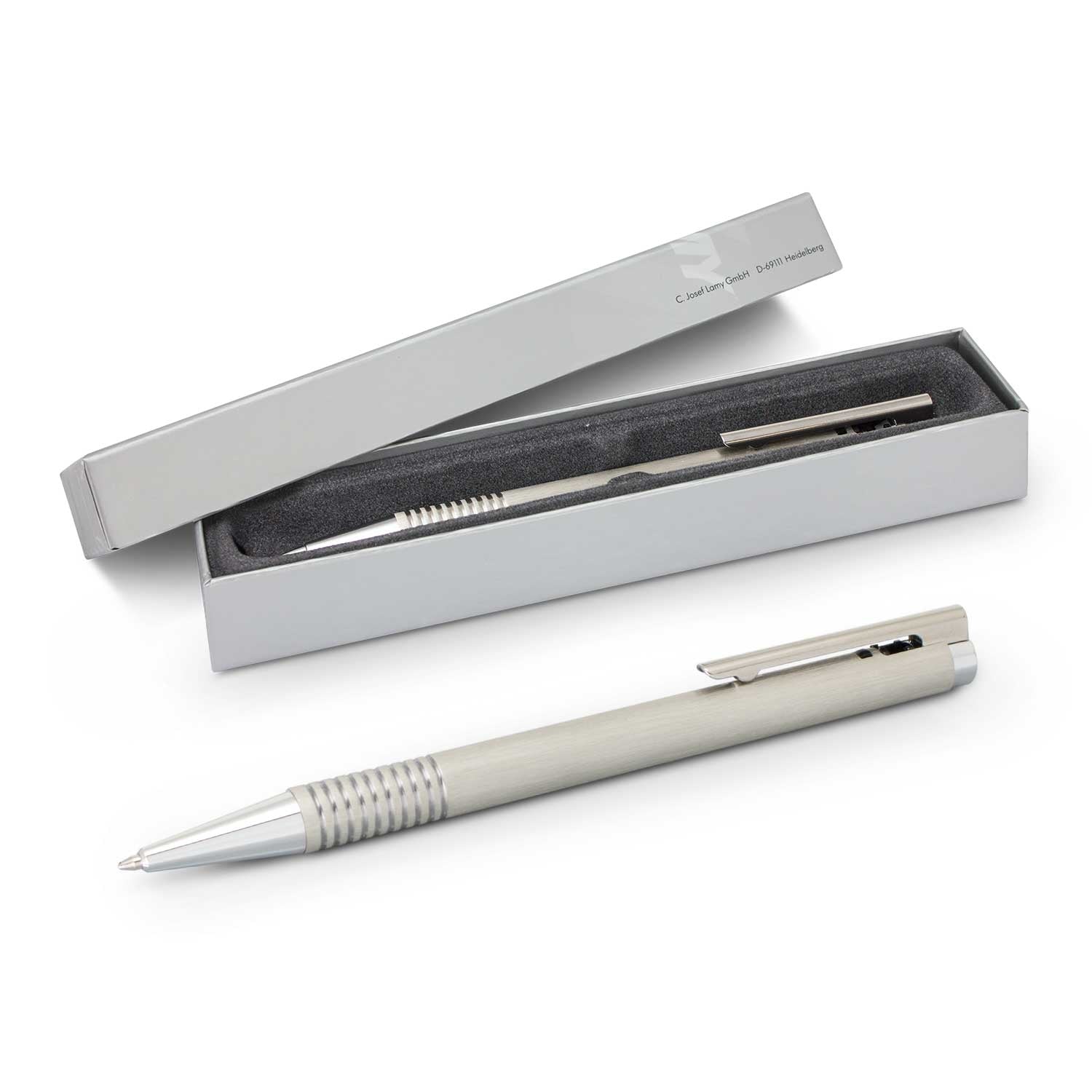 LAMY Logo Pen - Brushed Steel - Simply Merchandise