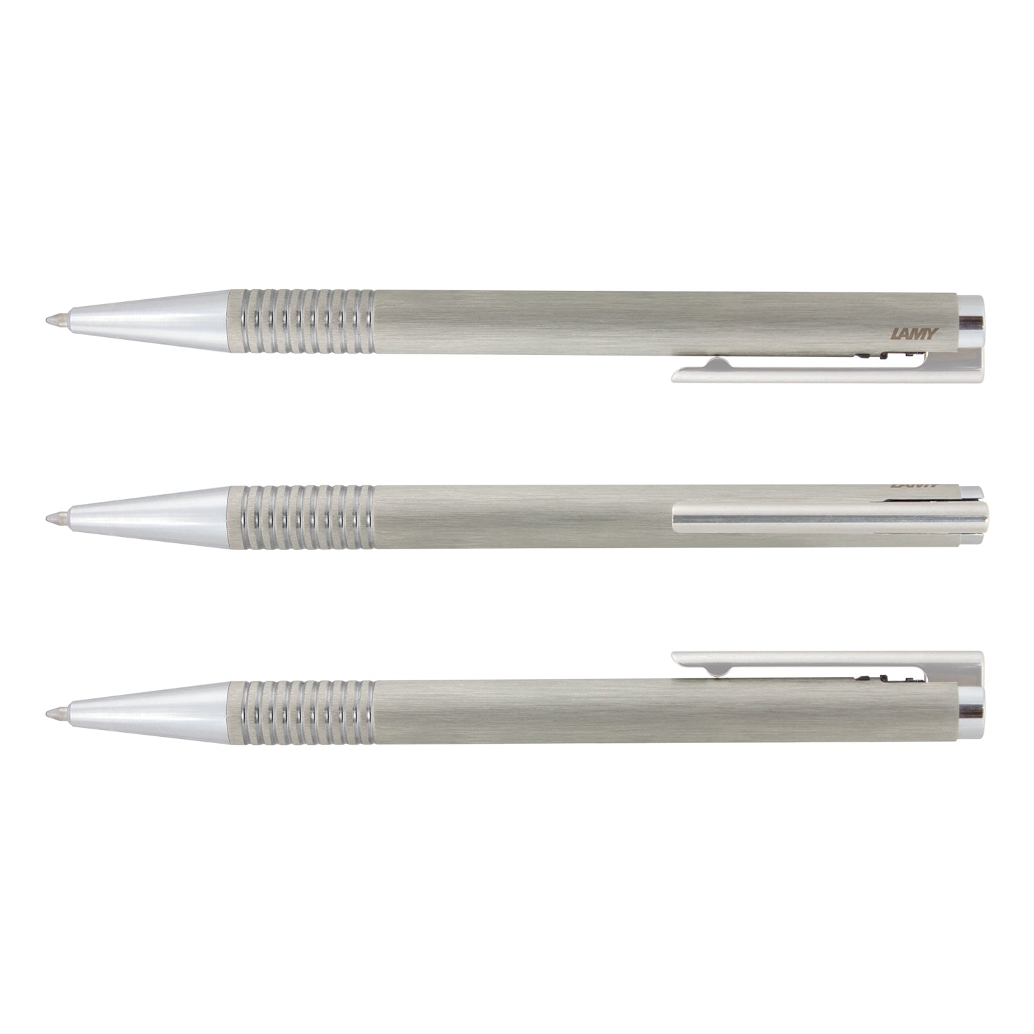LAMY Logo Pen - Brushed Steel - Simply Merchandise