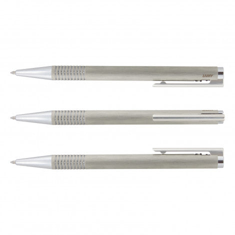LAMY Logo Pen - Brushed Steel - Simply Merchandise