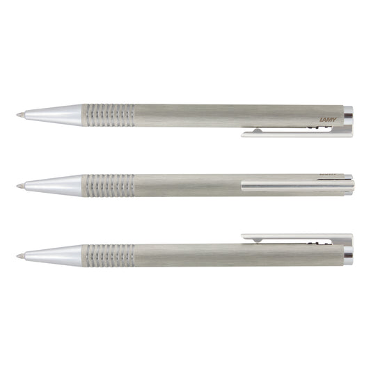 LAMY Logo Pen - Brushed Steel - Simply Merchandise