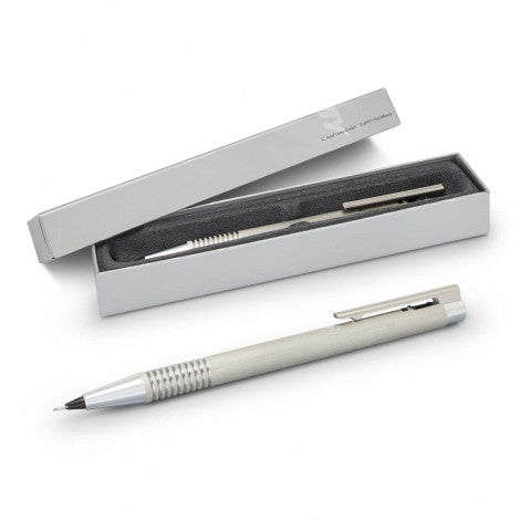 LAMY Logo Pencil - Brushed Steel - Simply Merchandise