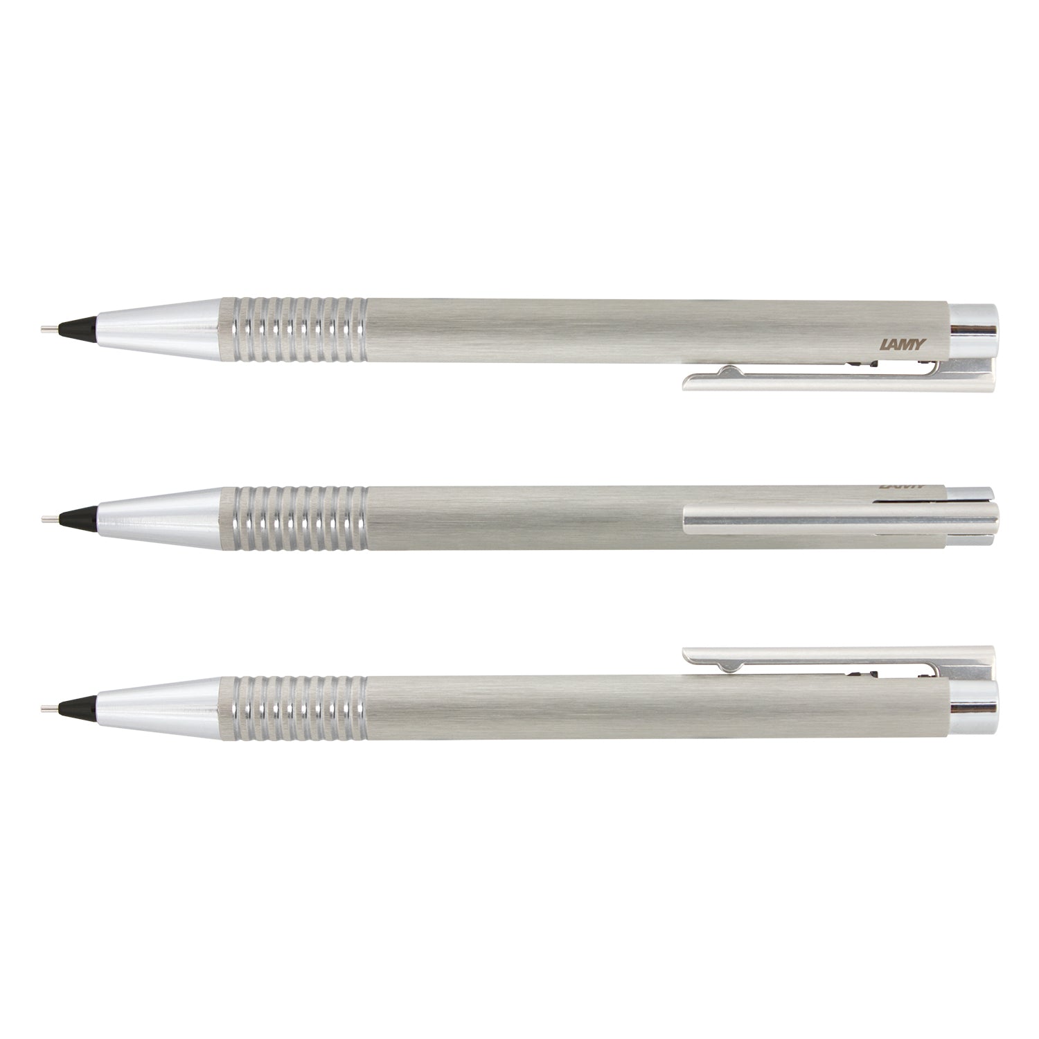 LAMY Logo Pencil - Brushed Steel - Simply Merchandise