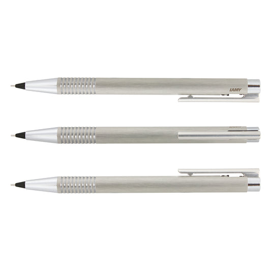 LAMY Logo Pencil - Brushed Steel - Simply Merchandise