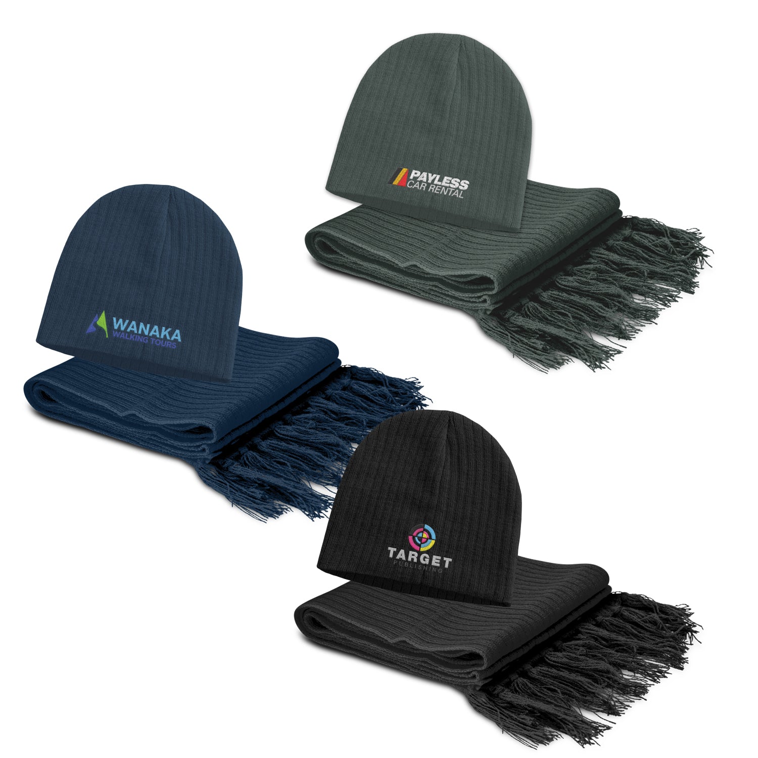 Nebraska Scarf and Beanie Set - Simply Merchandise