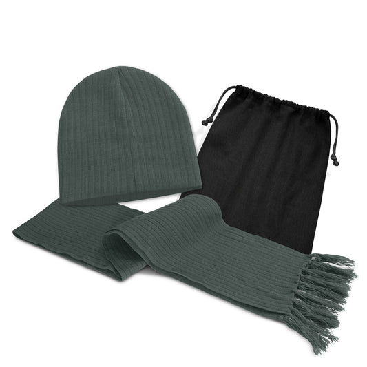 Nebraska Scarf and Beanie Set - Simply Merchandise