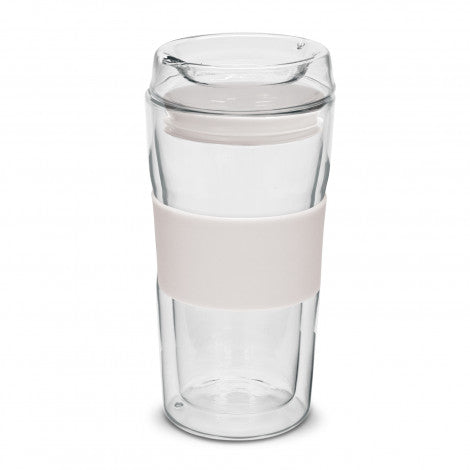 Divino Double Wall Glass Cup with custom branded logo - Simply Merchandise