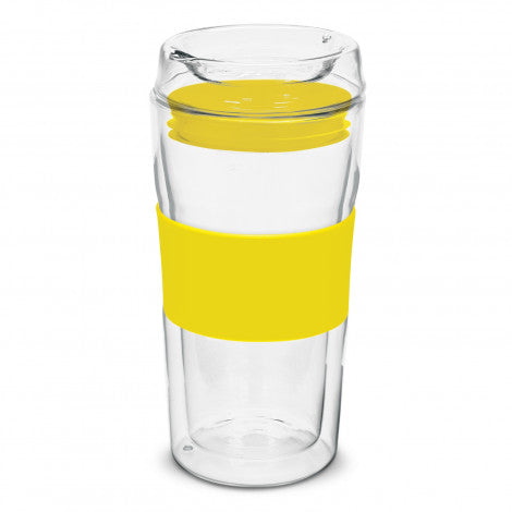 Divino Double Wall Glass Cup with custom branded logo - Simply Merchandise