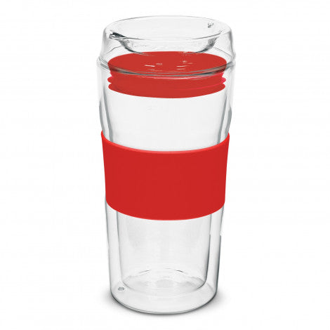 Divino Double Wall Glass Cup with custom branded logo - Simply Merchandise
