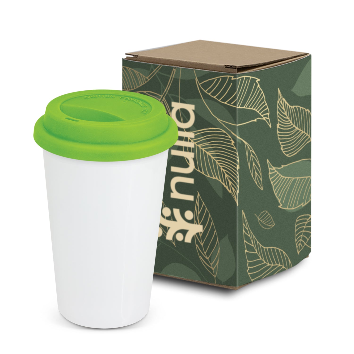 Aztec Double Wall Coffee Cup - Full Colour
