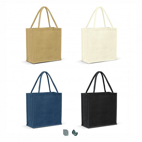 Monza Jute Tote Bag - Colour Match - Simply Merchandise