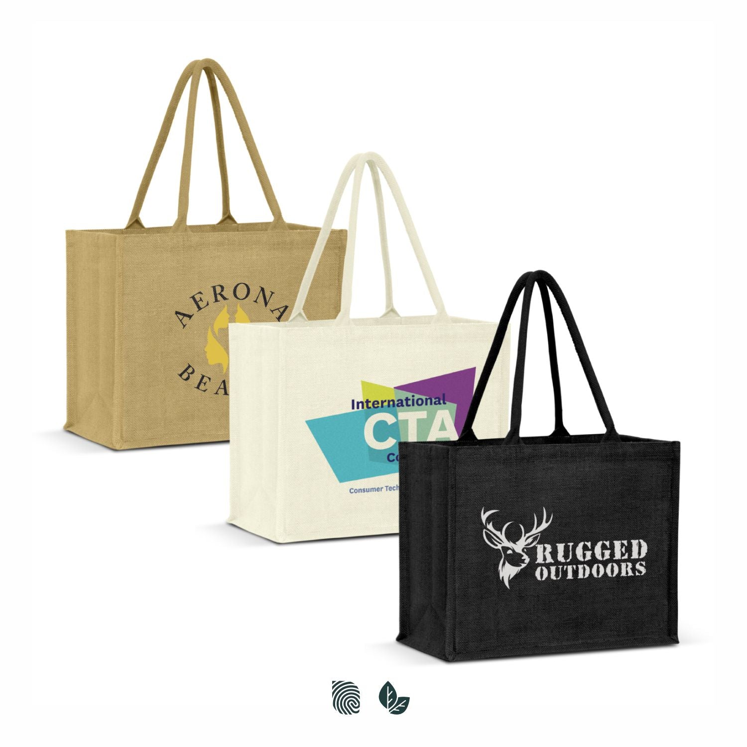 Torino Jute Tote Bag - Colour Match - Simply Merchandise