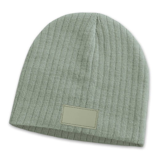 Nebraska Cable Knit Beanie with Patch with custom branded logo - Simply Merchandise