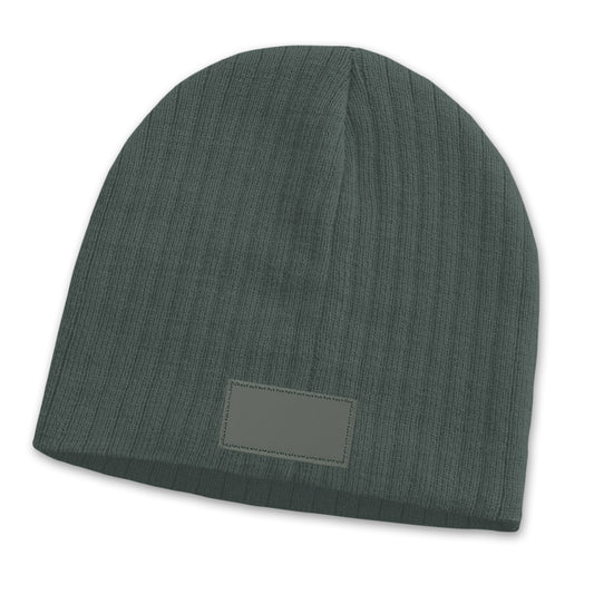 Nebraska Cable Knit Beanie with Patch with custom branded logo - Simply Merchandise