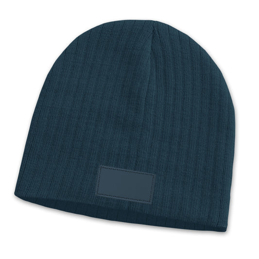 Nebraska Cable Knit Beanie with Patch with custom branded logo - Simply Merchandise