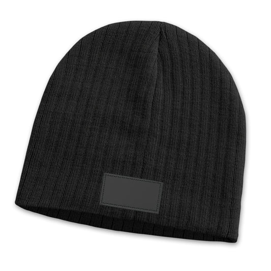 Nebraska Cable Knit Beanie with Patch with custom branded logo - Simply Merchandise