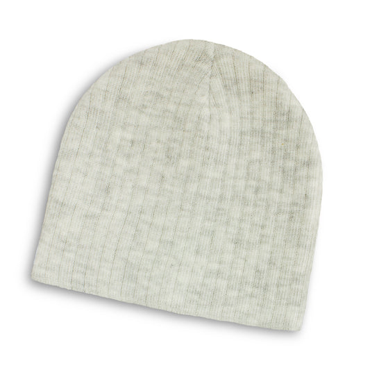 Nebraska Heather Cable Knit Beanie with custom branded logo - Simply Merchandise