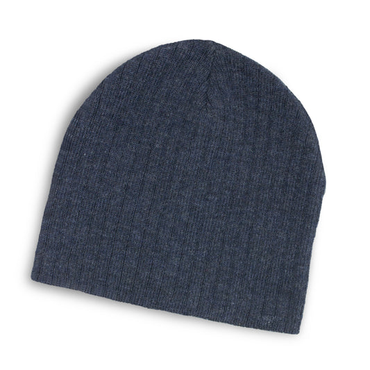 Nebraska Heather Cable Knit Beanie with custom branded logo - Simply Merchandise