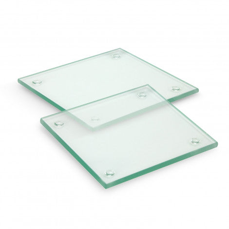 Venice Glass Coaster - Set of 2 - Square - Simply Merchandise