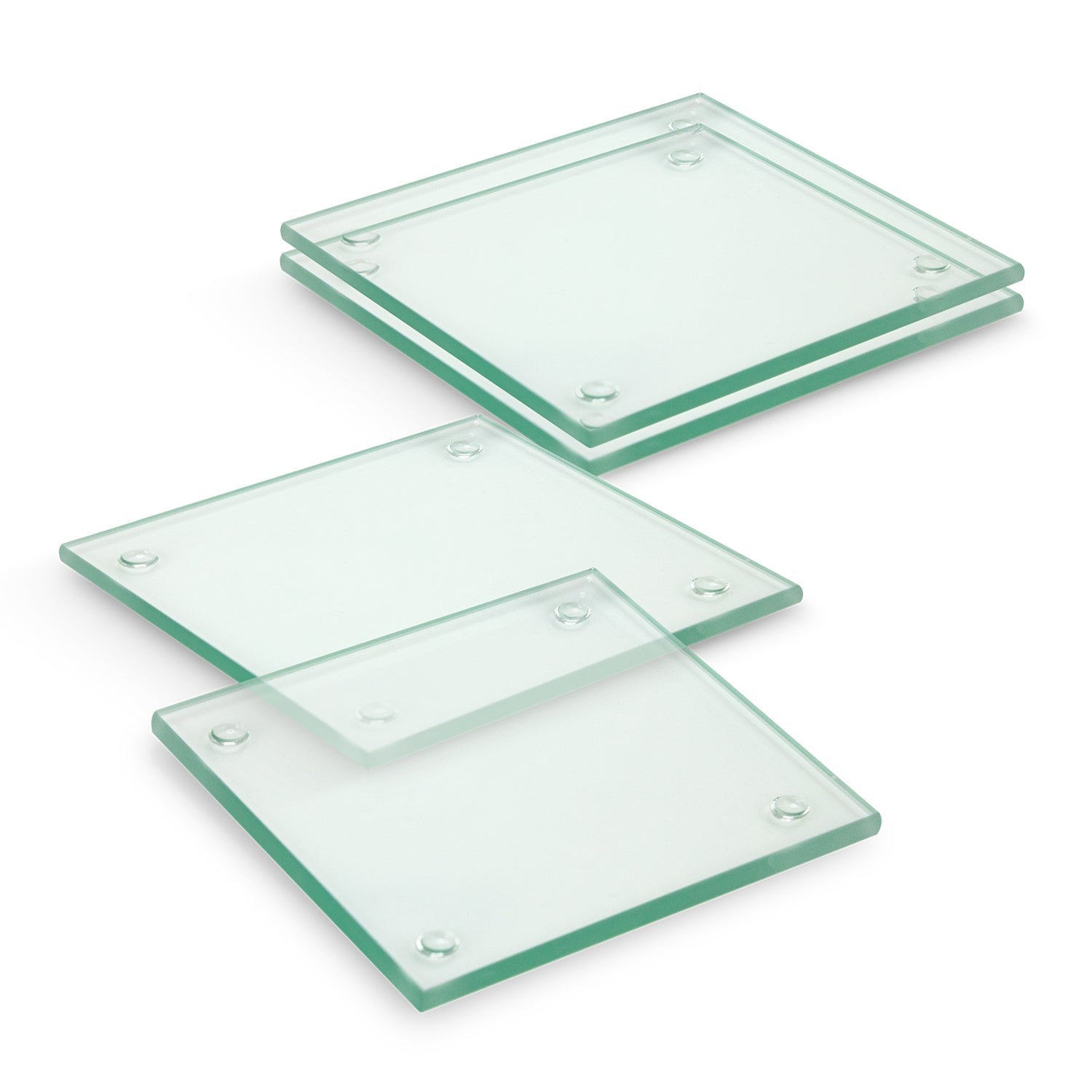 Venice Glass Coaster - Set of 4 - Square - Simply Merchandise