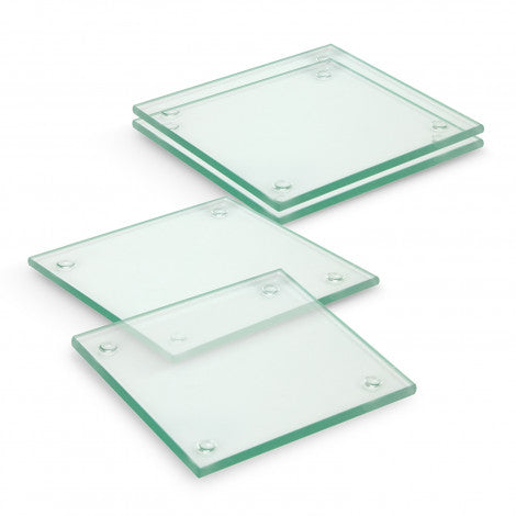 Venice Glass Coaster - Set of 4 - Square - Simply Merchandise