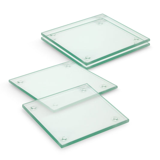 Venice Glass Coaster - Set of 4 - Square - Simply Merchandise