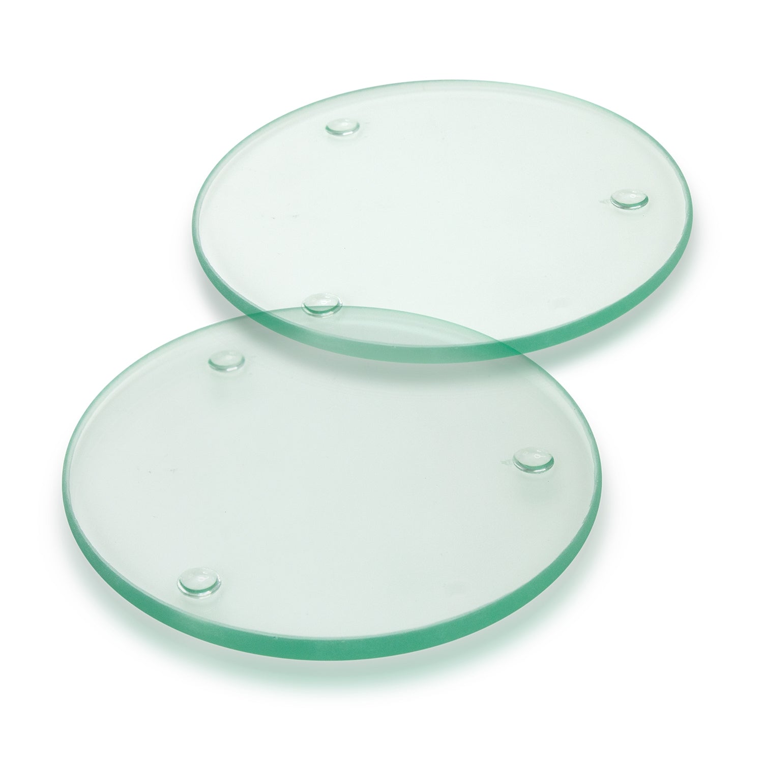 Venice Glass Coaster - Set of 2 - Round - Simply Merchandise