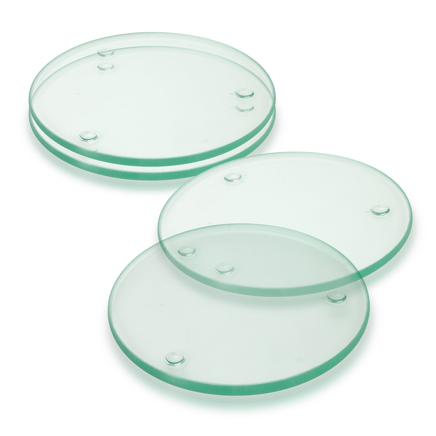 Venice Glass Coaster - Set of 4 - Round - Simply Merchandise