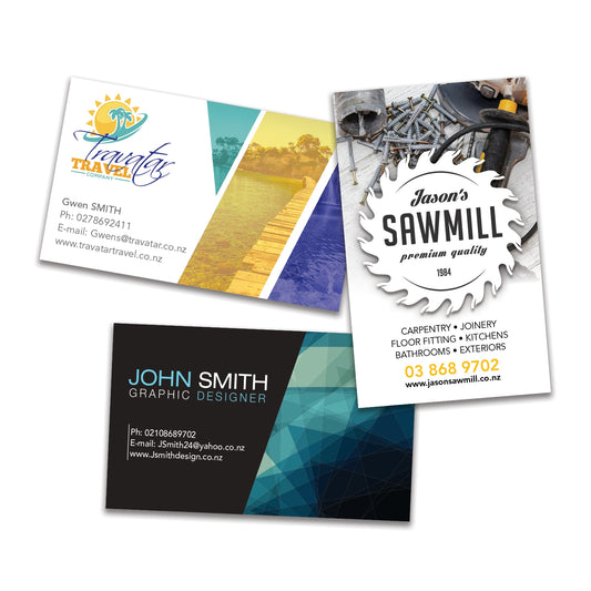 Full Colour Business Cards with custom branded logo - Simply Merchandise