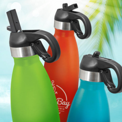 Mirage Powder Coated Vacuum Bottle - Flip Lid - Simply Merchandise