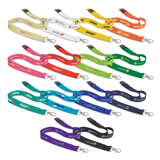 Cotton Lanyard with custom branded logo - Simply Merchandise
