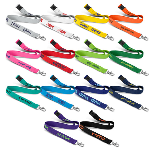 Soft Touch Logo Lanyard with custom branded logo - Simply Merchandise